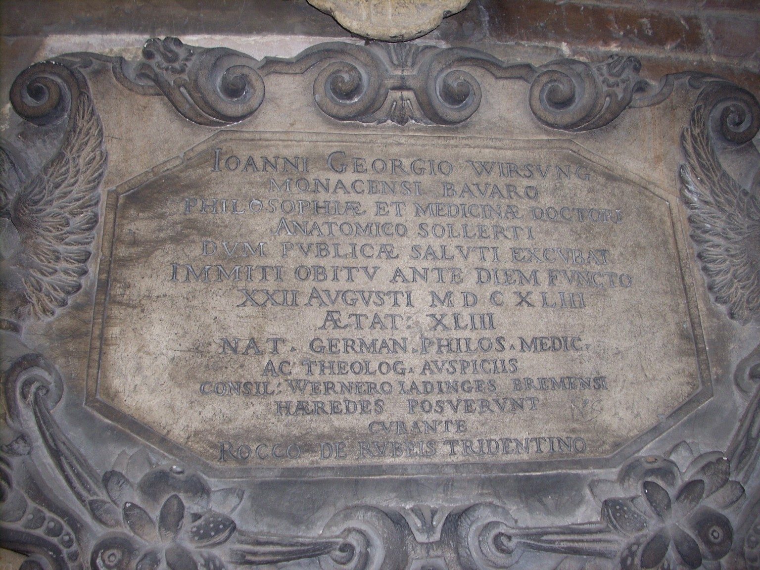 Johann Georg Wirsung memorial tablet, Basilica of Sant'Anto - 03.JPG